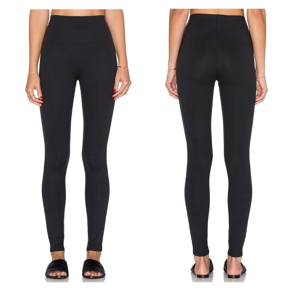 [Spanx] Essential High Rise‎ Brushed Jersey Ankle Legging in Black S